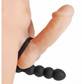 Насадка для двойного проникновения Double Fun Cock Ring with Double Penetration Vibe